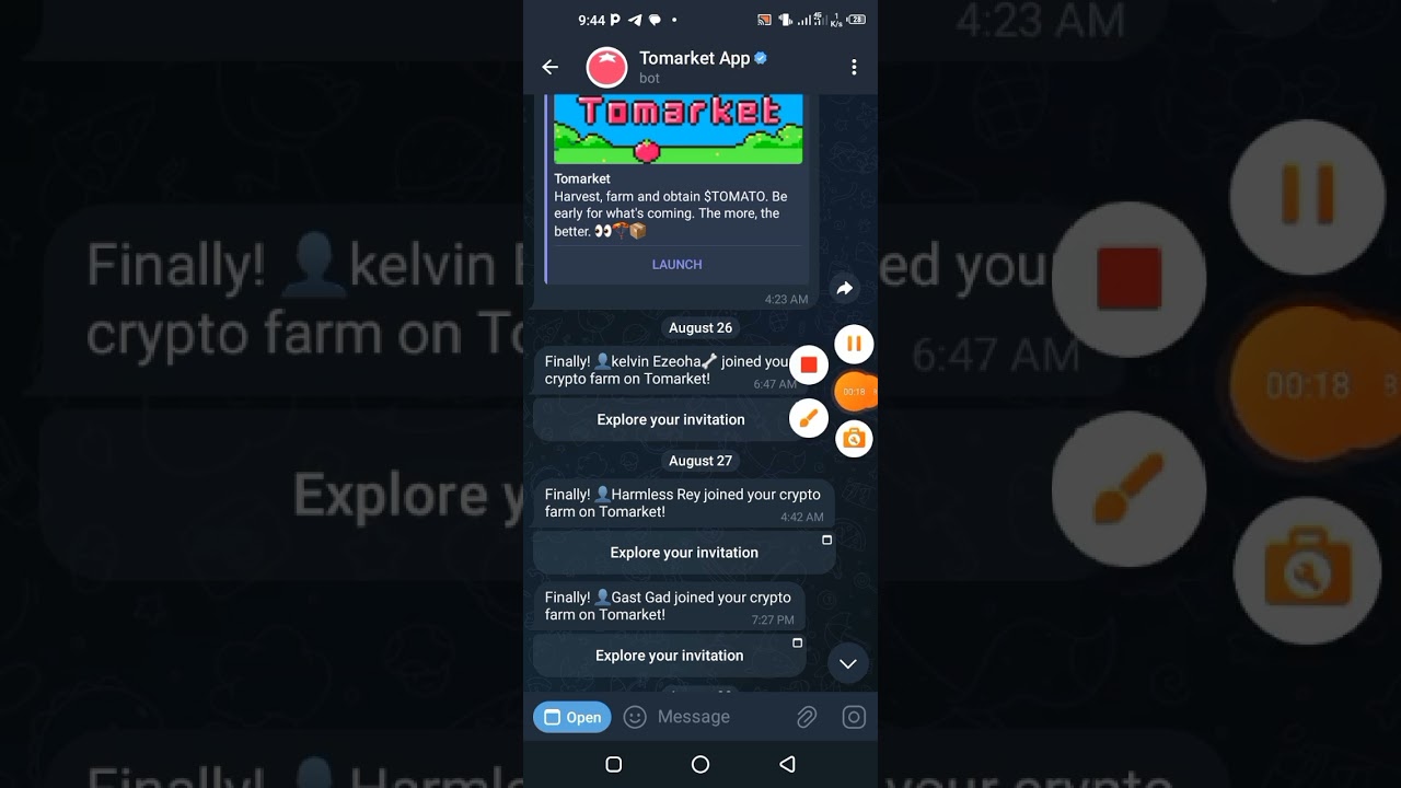 Try this if your tomarket app is not opening || Tomarket || snapshot ||