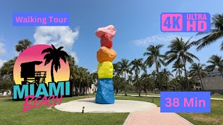 Miami Collins Avenue and Ocean Drive 4K