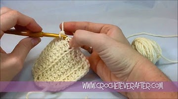 Left Hand Double Crochet Tutorial #14: DC in the Front Loop Only