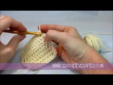 Left Hand Double Crochet Tutorial #14: DC in the Front Loop Only