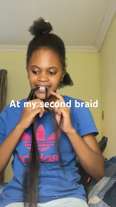  Doing my own knotless braids for the 1st time!👀😁 #music #knotless # ...