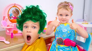 Five Kids Hair Styling Beauty Salon + more Children's Songs and Videos