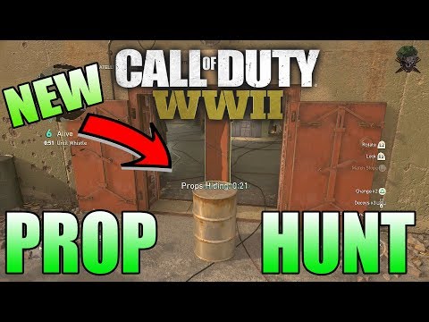 COD WW2 PROP HUNT Multiplayer Gameplay | How To Play Prop Hunt in COD WW2