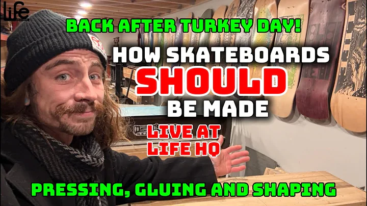 How Skateboards SHOULD be Made: Handcrafted Skateboard decks made Live at Life Skateboards Workshop