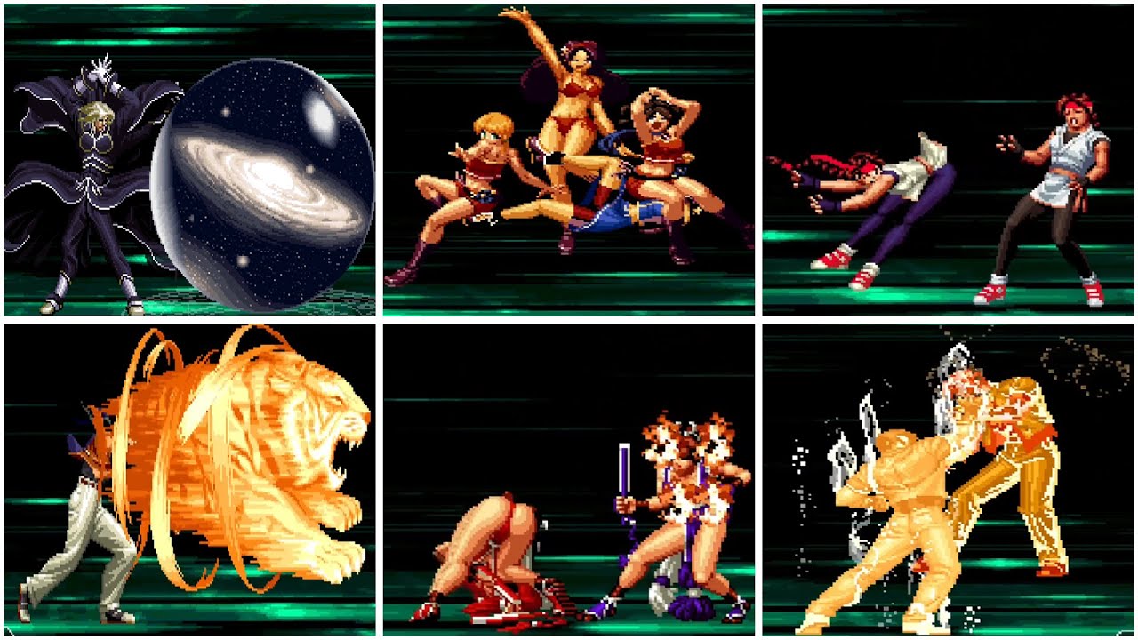 The King of Fighters 2002 Unlimited Match - All MAX2 Super Moves [All HSDM]