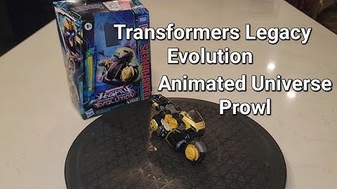 Transformers Legacy Evolution Animated Universe Prowl: Quick Review  #transformers #hasbro #legacy
