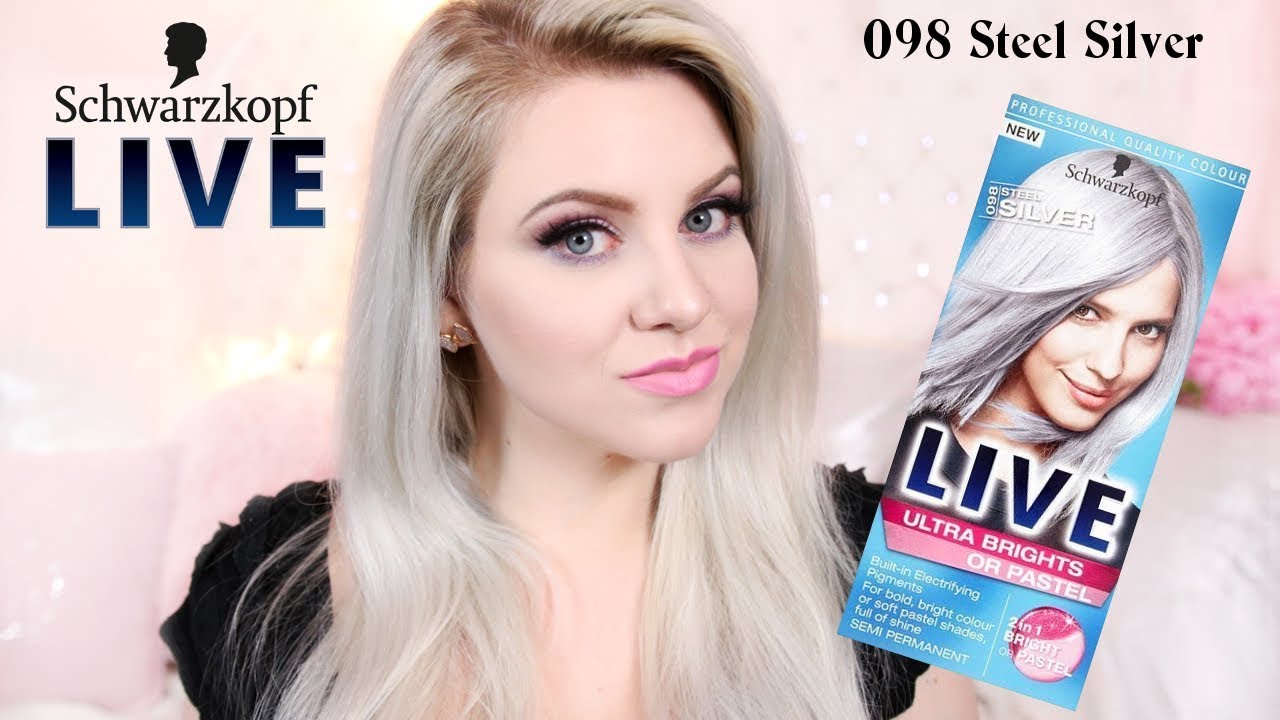 5. Schwarzkopf Live Color XXL Ultra Brights 98 Steel Silver Semi-Permanent Silver Hair Dye - wide 8