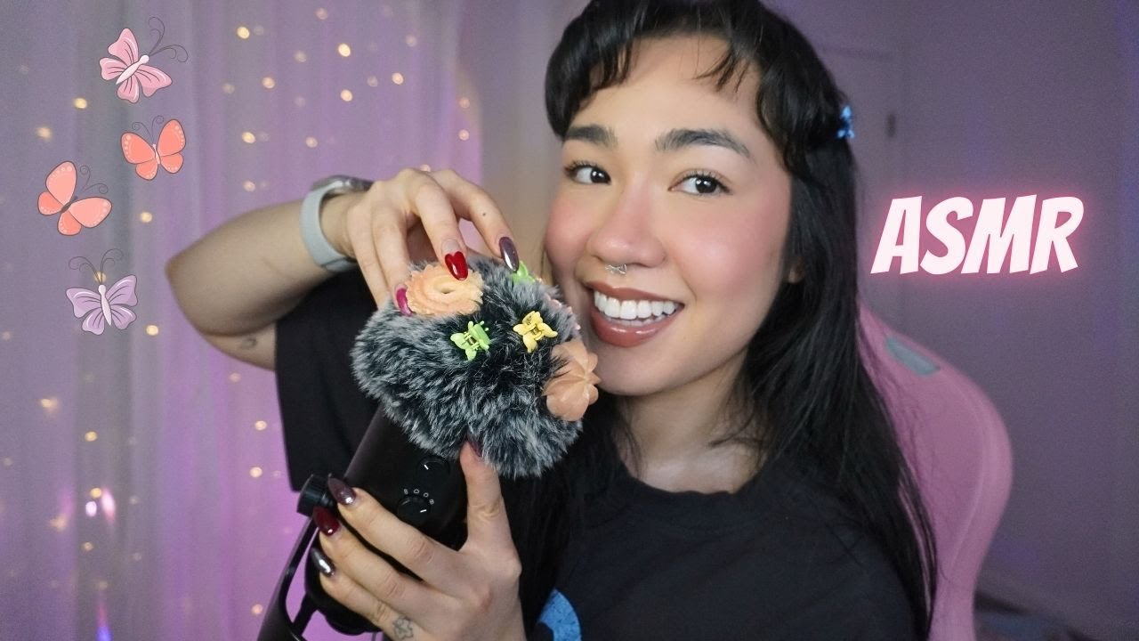 ASMR PARA QUEM PRECISA DORMIR AGORA (removendo borboletas e comida do seu cabelo e muito cafuné)