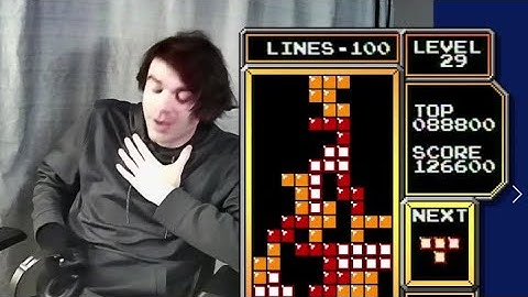 TRIPLE DIGITS FINALLY! 100 lines on the killscreen [former PB] - NES Tetris