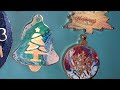 #64 ~ Fun Acrylic Art Resin Christmas Ornaments