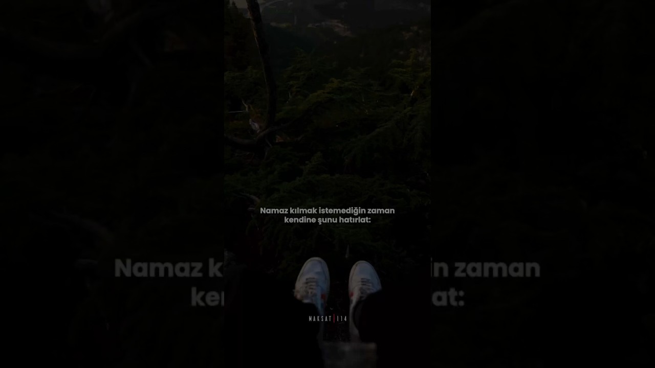 Namaz kılmak istemediğin zaman kendine şunu hatırlat ❗️