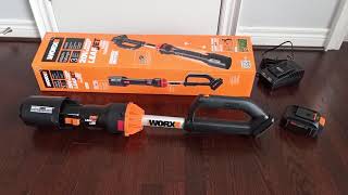 WORX 20V 4Ah Leafjet Blower video review by Sergio