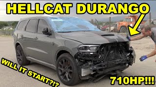 Rebuilding a Wrecked 2021 Dodge Durango SRT Hellcat  Pt1