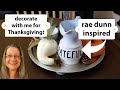 Thankful, Grateful, Blessed Two Tiered Tray Challenge...Dollar Tree DIY...Rae Dunn Inspired
