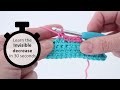 Invisible decrease dec  how to decrease invisibly in crochet