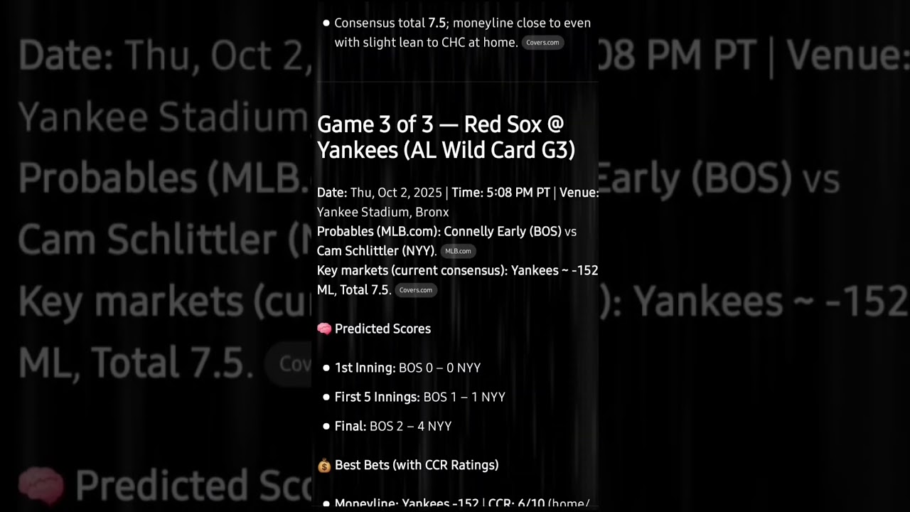 🔥 MLB Wild Card Picks 10/2/25 | CERSports Certified Plays (Vegas + LA Focus)