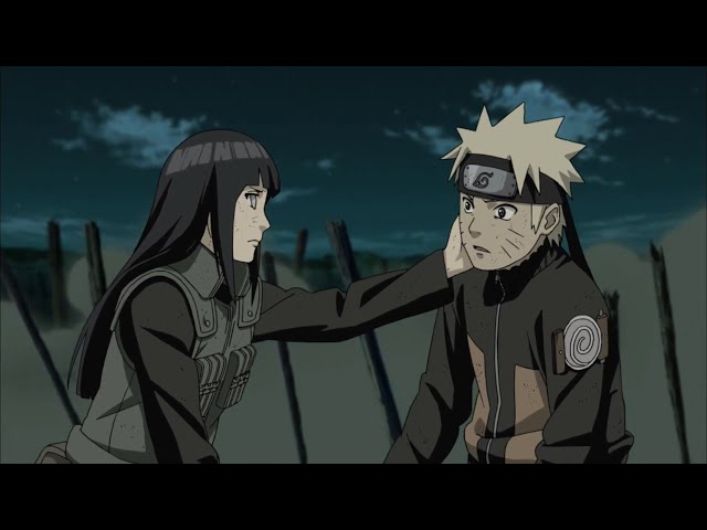 Hinata claims to belong to Naruto, Hinata and Naruto confront the Ten-Tails class=