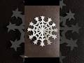 How to make beautiful paper snowflake❄ #papercrafts #shortvideo #shorts #short