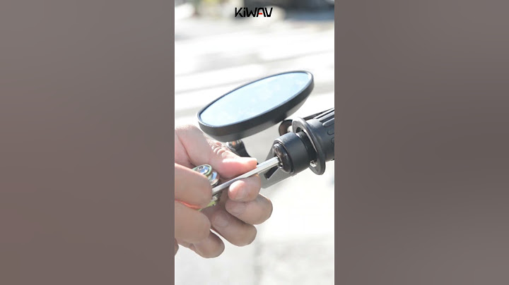 Installing the Trusti motorcycle bar end mirrors from KiWAV