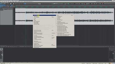 How to change the straight groove to swing,on audio items in Reaper.