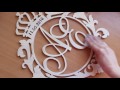 Выпиливание из фанеры Монограмму лобзиком Jet jss 16. Scroll sawing Monogram