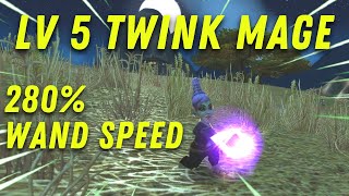Lv5 Mage Twink 280% Wand Speed