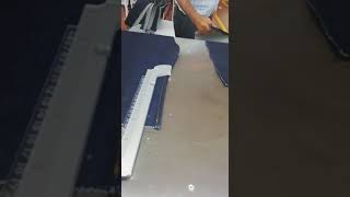 J stitching by automatic machine