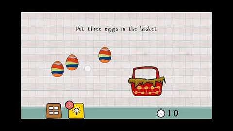 Logic Master 1 - Mind Twist Level 104 Solution | Put three eggs in the basket
