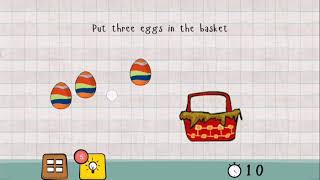 Logic Master 1 - Mind Twist Level 104 Solution | Put three eggs in the basket screenshot 4