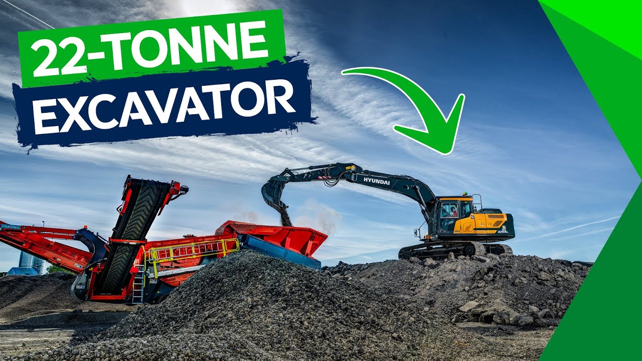 Hyundai HX220A L Crawler Excavator review by Kastle Crushers | Aggregate Recycling and Management