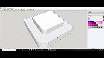 SketchUp add radius to a corner