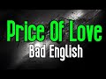 Price of love karaoke  bad english