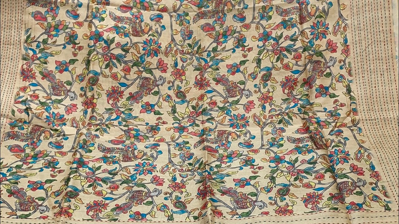 দেখো তো এটা কেমন লাগছে🥰♥️Semi gachi tossor with kantha stitch♥️