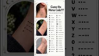 Can you decode this Morse Code puzzle 🧠🔐 #shorts