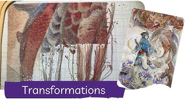 Parking in 20 x 10 block stitch with me FULL COVERAGE HAED Cross Stitch