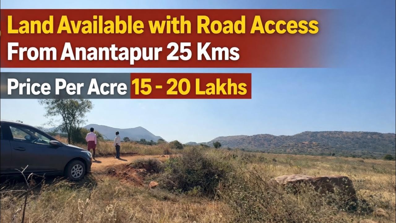 LANDS AVAILABLE FOR SALE WITH ROAD ACCESS. PRICE RANGE B/W PER ACRE 15-20 LAKHS.FROM ANANTAPUR 25KMS