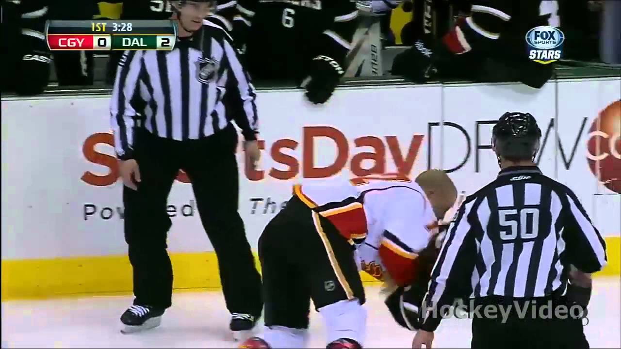 Jarome Iginla vs Cody Eakin fight . Mar 18, 2013