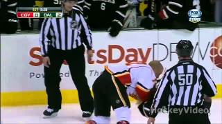 Jarome Iginla vs Cody Eakin fight . Mar 18, 2013