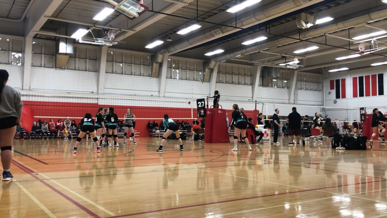 2023 Volleyball Canada Nationals Girls U18 (day 1) Cougars vs Loopers YouTube