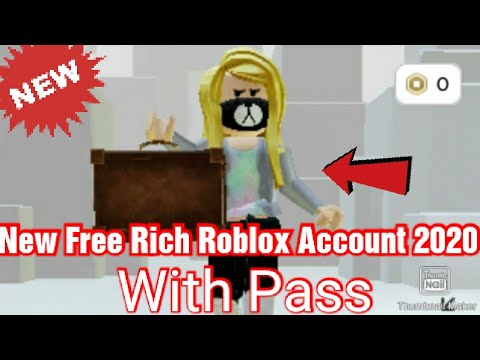 New Free Rich Roblox Account 2020 Youtube - free rich roblox account 2020