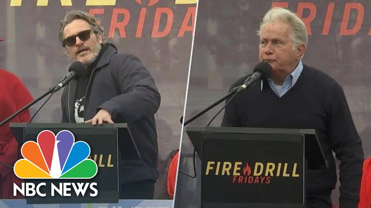Joaquin Phoenix arrested during Jane Fonda's Fire Drill Fridays ...