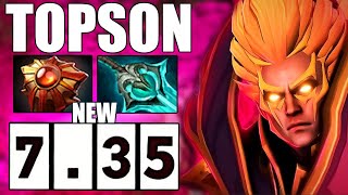 Инвокер с новыми предметами от Топсона - Topson Invoker 7.35 DOTA 2