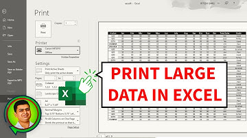 How to Print Large Data in Excel Perfectly !!! ~ Print Setup in MS Excel