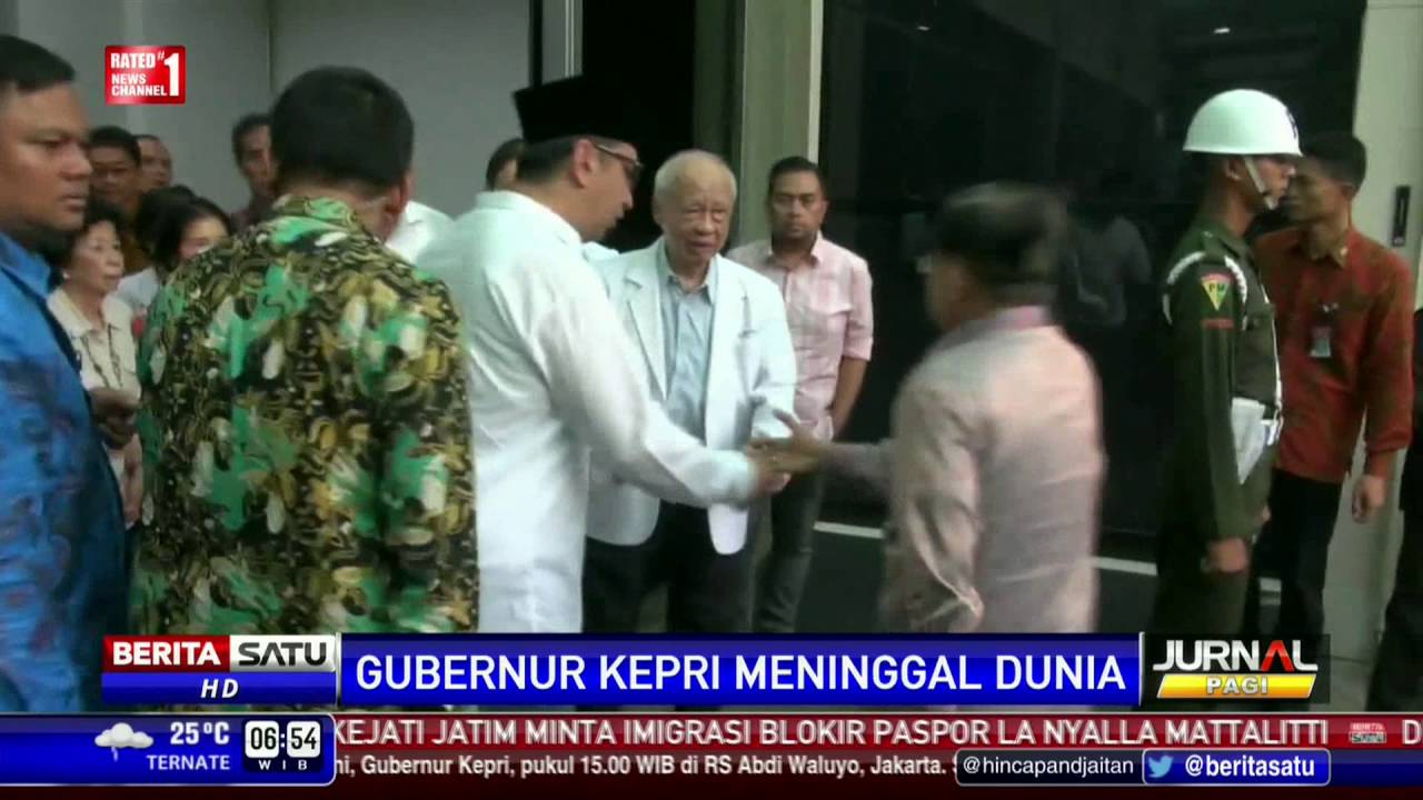 Sebelum Meninggal Dunia, Gubernur Kepri Mengeluh Kelelahan