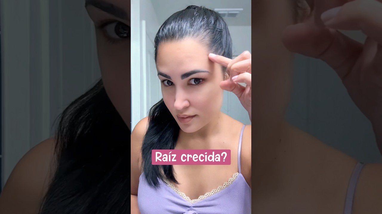 Mi truco para ocultar las raíces en segundos #hairstyle #cabelloperfecto