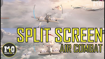 CALL OF DUTY WWII - SPLIT SCREEN DOGFIGHT - AIR COMBAT - OPERATION HUSKY GAMEPLAY ALLIES