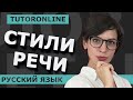 Русский язык | Стили речи