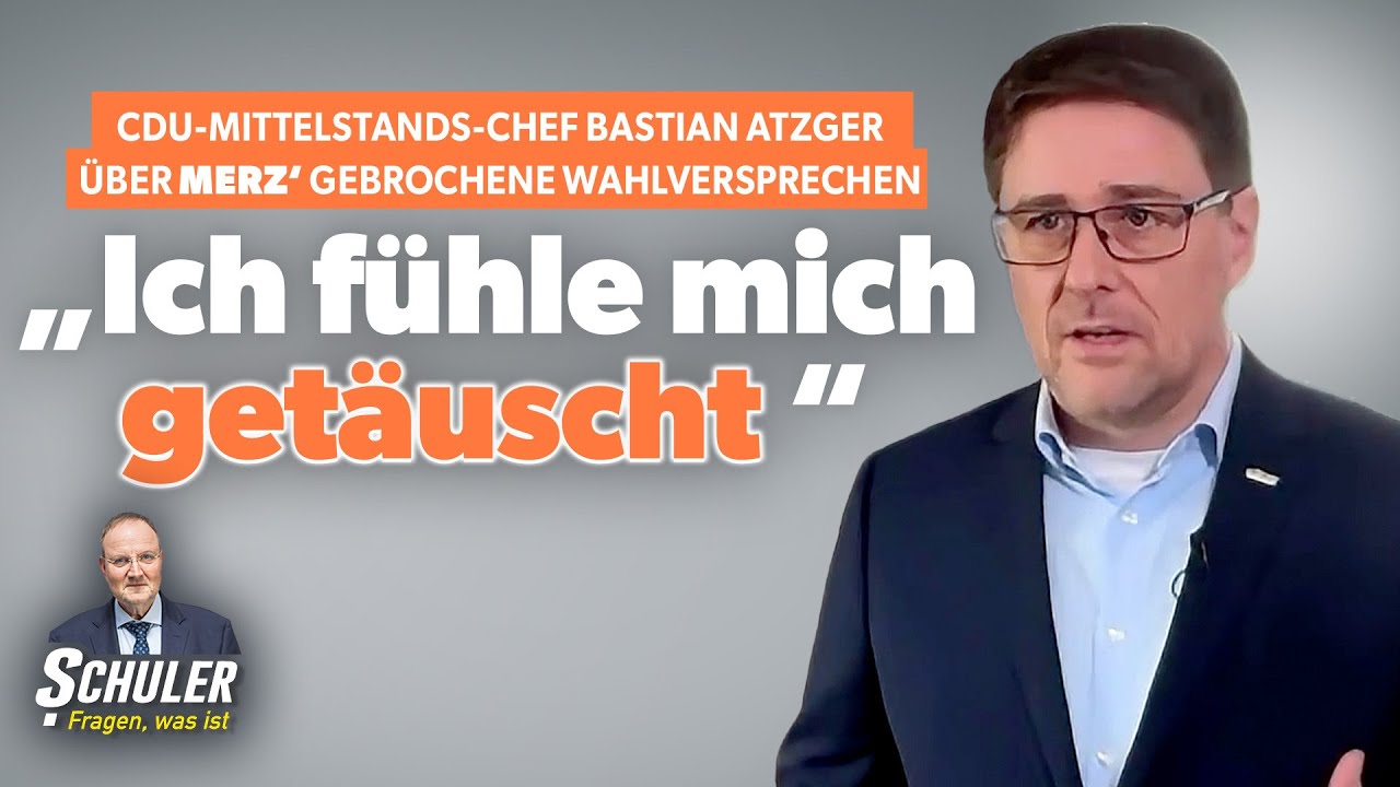 CDU-Mittelstands-Chef Bastian Atzger über Merz: „Ich fühle mich getäuscht“