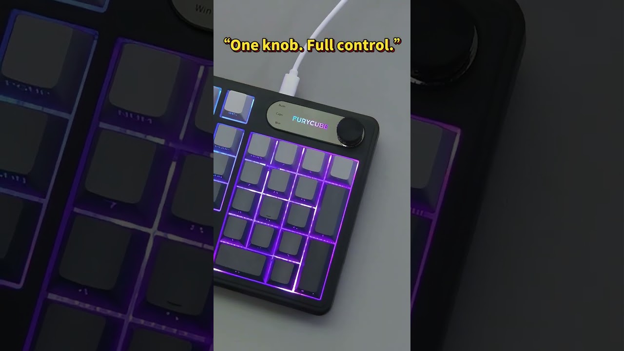 Furycube Ip98 Gaming Keyboard Wired Keyboard With RGB Backlighting.