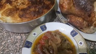 فراخ مشويه بالخلطه ورز معمر بالقشطه